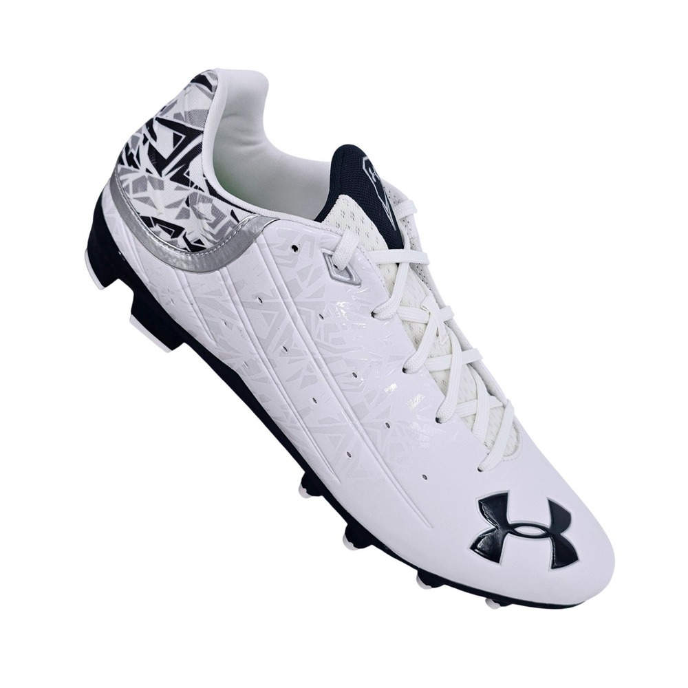 Under Armour Team Banshee Low MC Football Cleats Men's 13 White 126223‑105 NIB